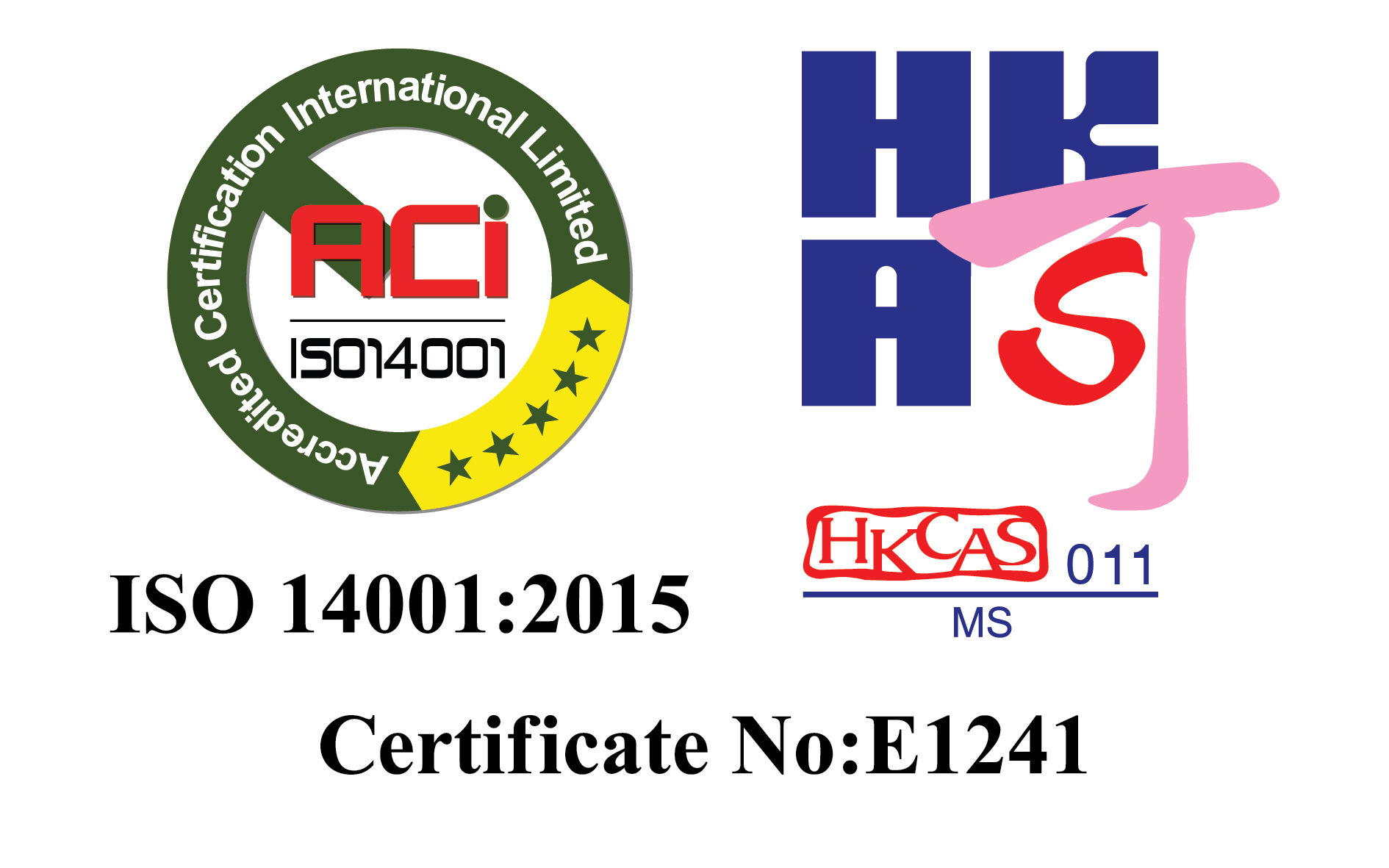 本頁圖片/檔案 - ISO 14001(Cert Logo Format)_CO-With HKAS logo(E1241)